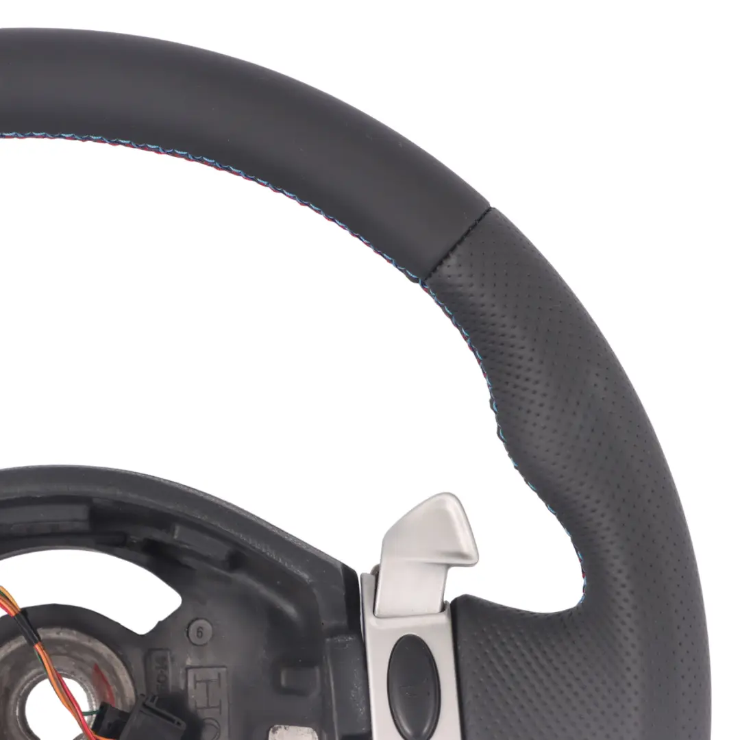 Mini Cooper One R50 R53 NEW Black Leather Steering Wheel 2 Spoke Trim Steptronic