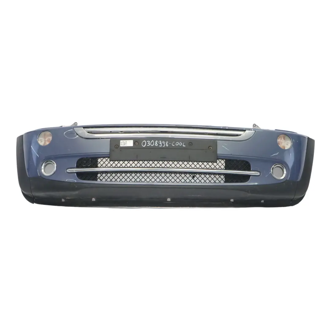 Mini Cooper R50 R52 Complete Front Bumper Panel Cool Blue Metallic - A27