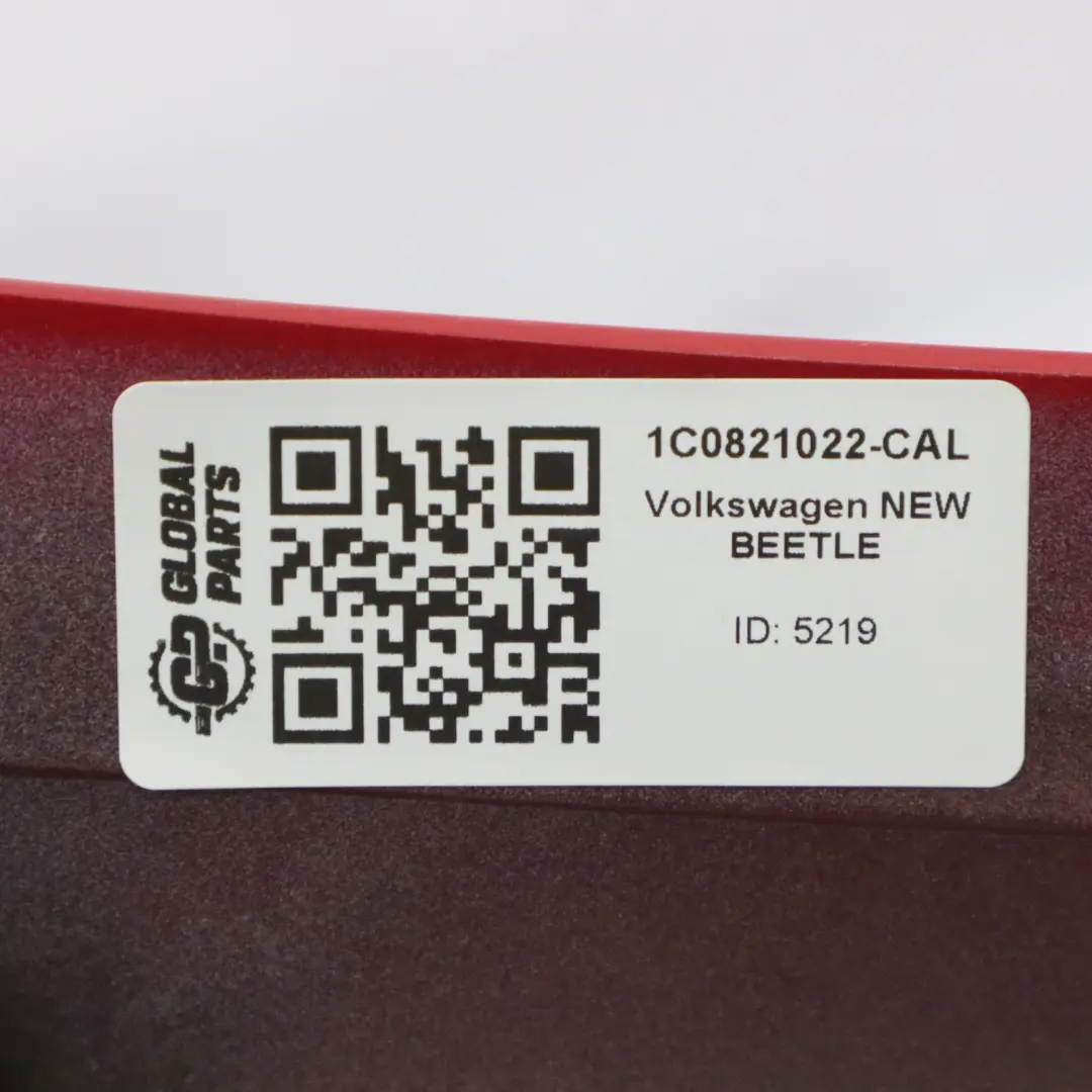 Volkswagen VW New Beetle Panel de ala Derecho Salsa Rojo - A3H