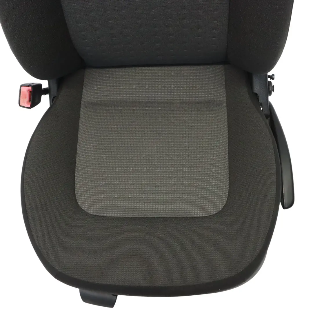 Volkswagen VW New Beetle Front Left N/S Seat Cloth Fabric Grey Black Interior