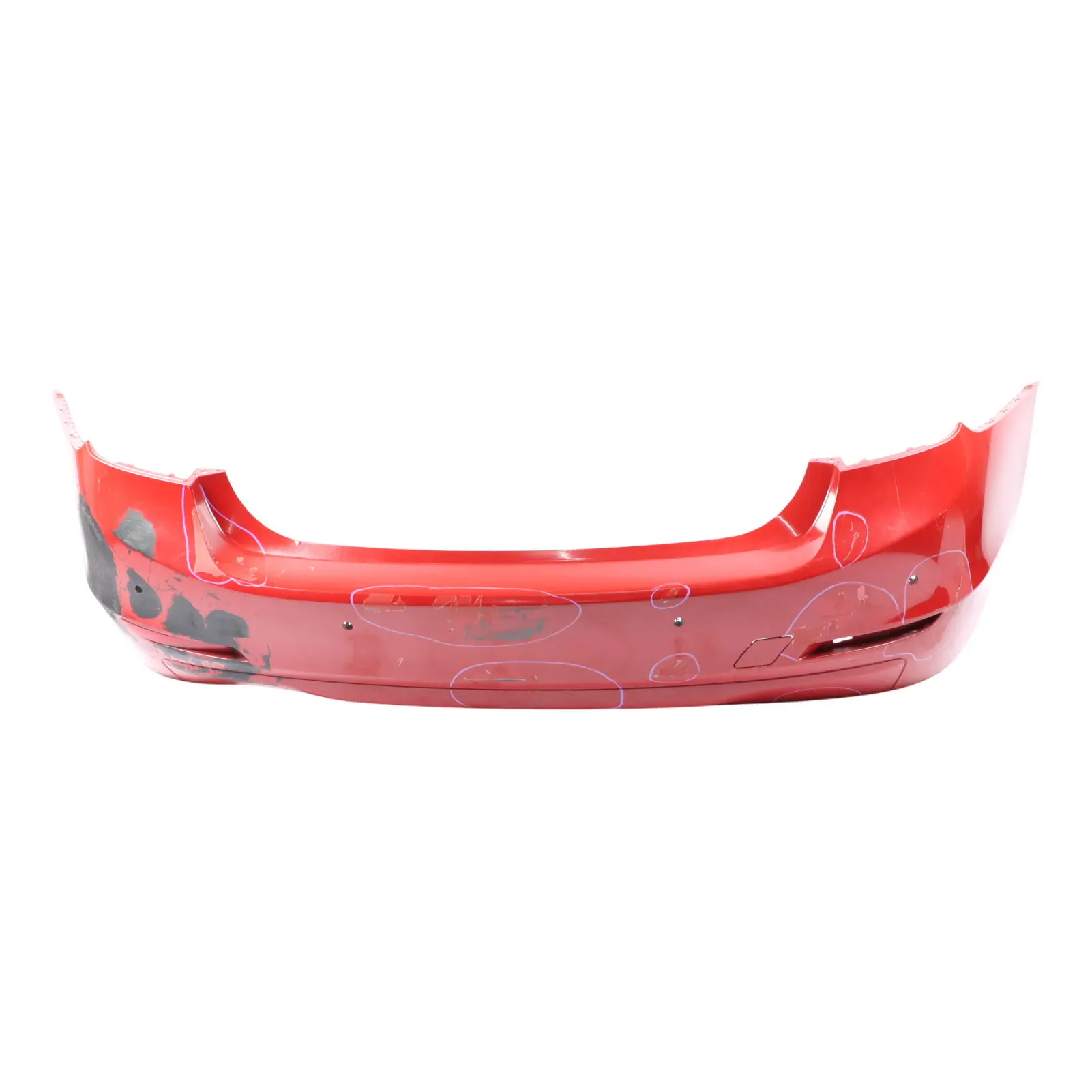 BMW F30 Saloon Rear Bumper Trim Panel PDC Melbournerot Red Metallic - A75