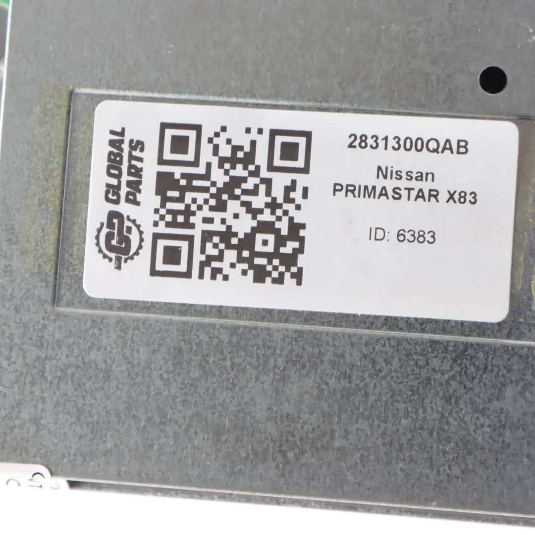 Nissan Primastar Display Unit Screen Monitor Navigation 2831300QAB