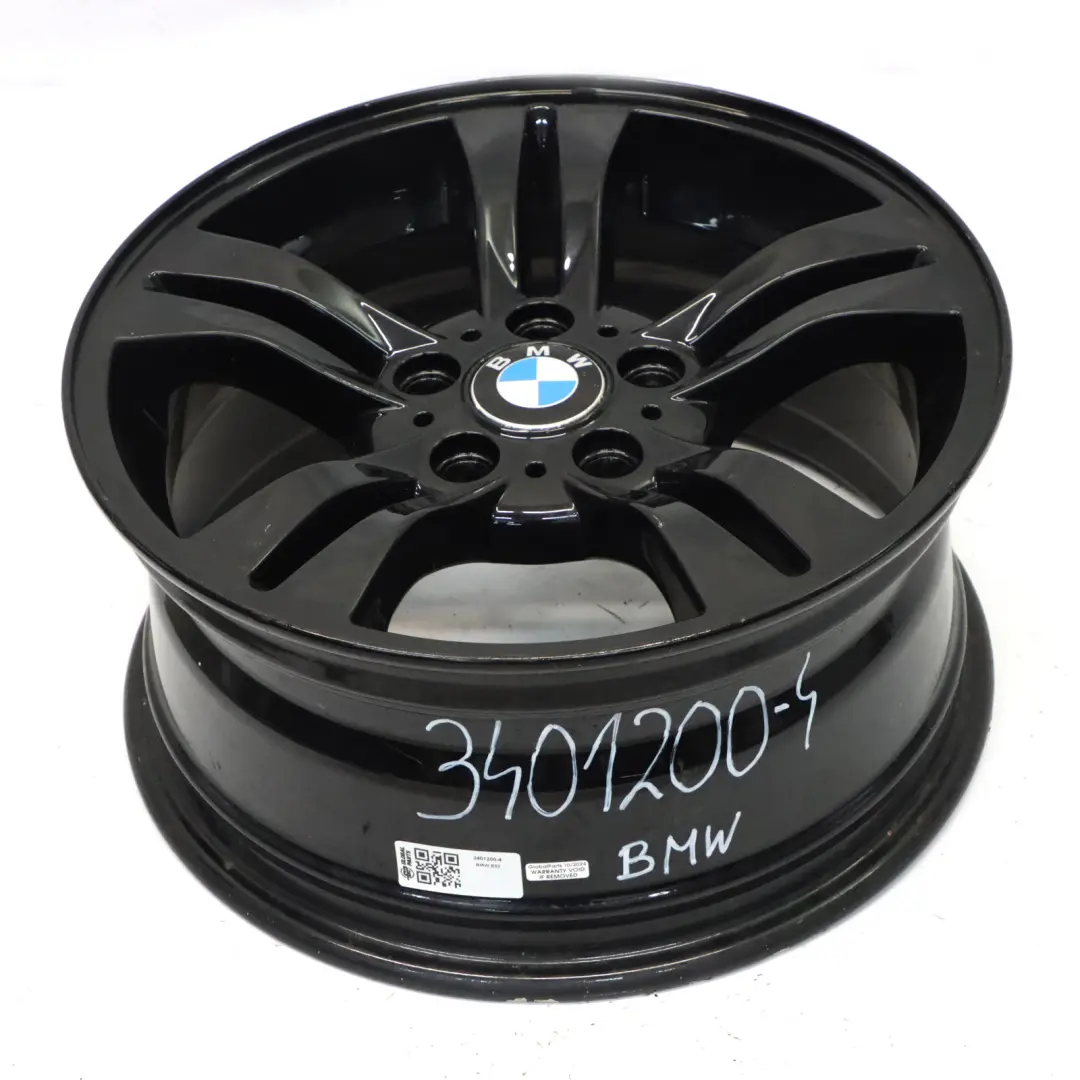 BMW X3 E83 Black Alloy Wheel Rim 17" Double Spoke 112 8J ET:46 3401200