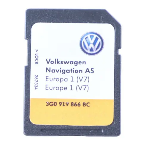 Volkswagen Golf SV Polo Mk6 SD Card Map Pilot Navigation Europe 2017 3G0919866BC