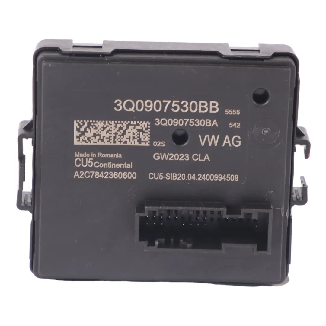 Audi Q2 GA Unidad de control de la pasarela central Módulo Relé ECU 3Q0907530BB