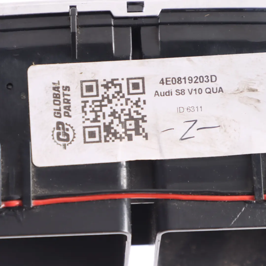 Audi A8 S8 D3 Rear Centre Console Air Vent Panel Grille Nozzle 4E0819203D