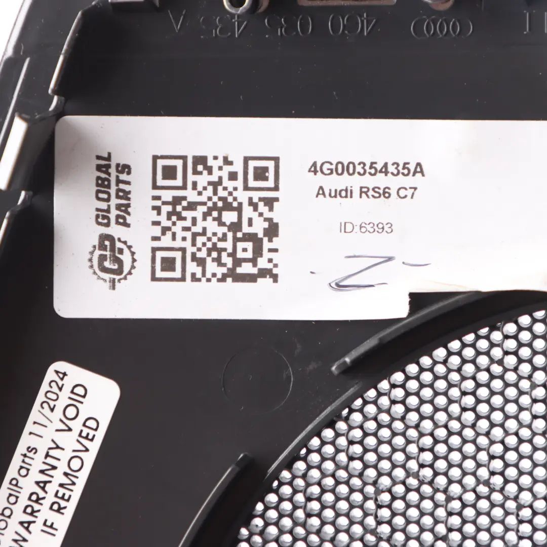 Audi A6 C7 Maskownica Głośnika Lewe Tylne Drzwi 4G0035435A
