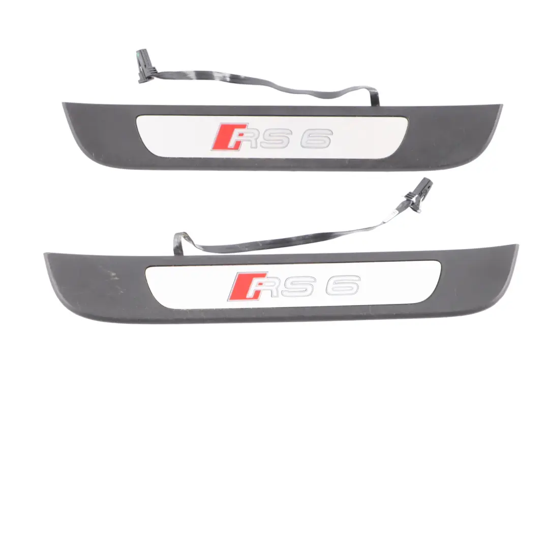 Audi RS6 C7 Front Rear Door Sill Step Plate Entrance Cover Trim Set 4G0947406D