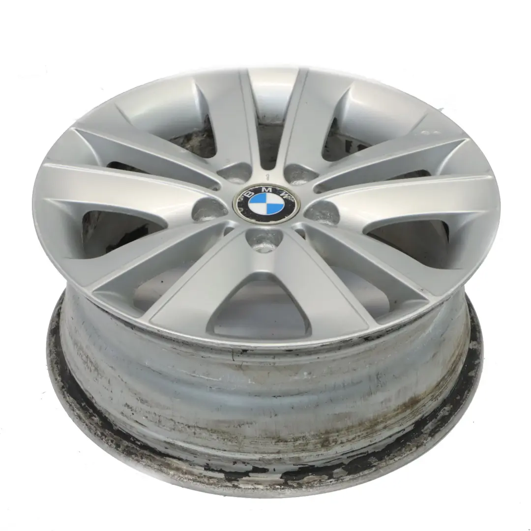 BMW E81 E87 Silver Wheel Alloy Rim 17" V-Spoke 141 ET:47 7J 6762888 6775621