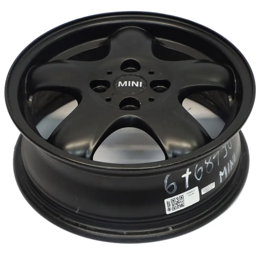 Mini Cooper One R50 R55 R56 Black Wheel Alloy Rim 15" 5-Start Spooler 100