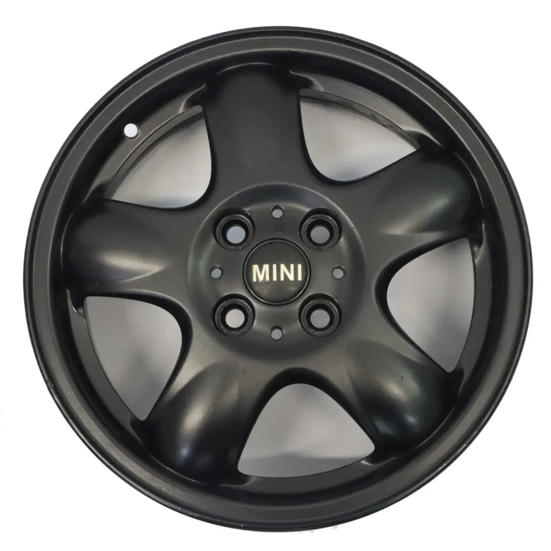 Mini Cooper One R50 R55 R56 Llanta de Aleación Negra 15" 5-Start Spooler 100