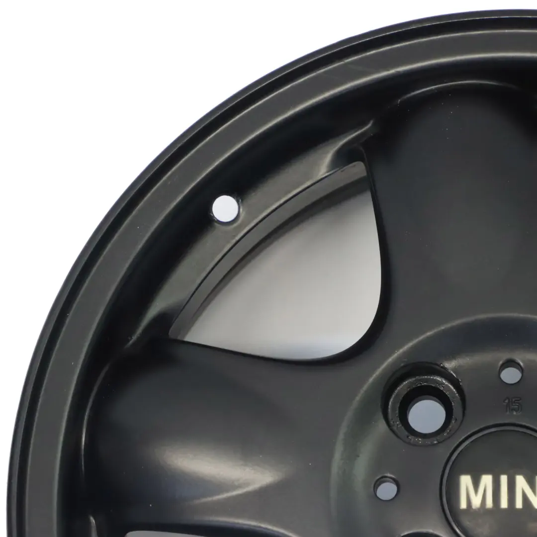 Mini Cooper One R50 R55 R56 Llanta de Aleación Negra 15" 5-Start Spooler 100