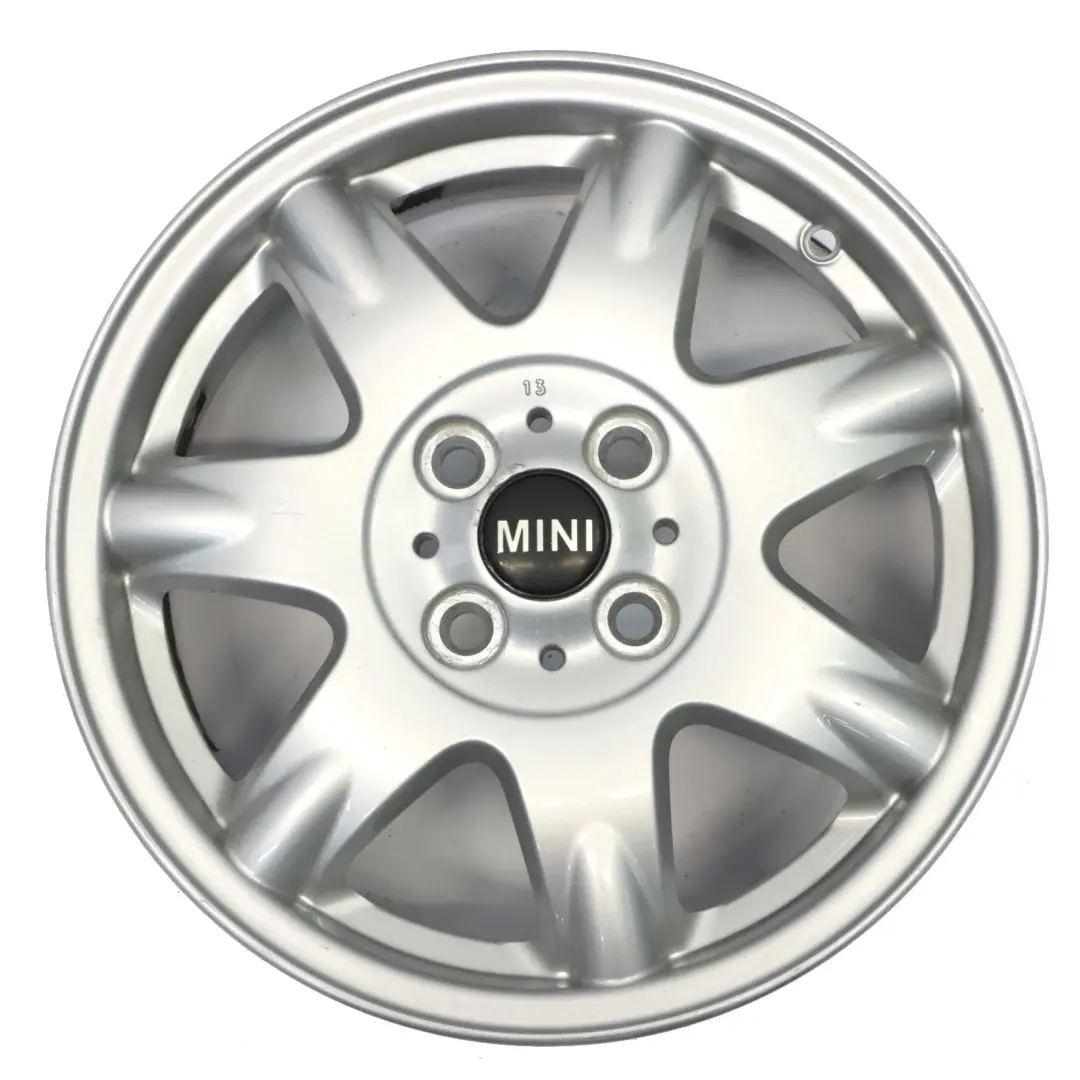 Mini Cooper R50 R55 R56 Silver Wheel Alloy Rim 15" 5,5J ET:45 Delta Spoke 96