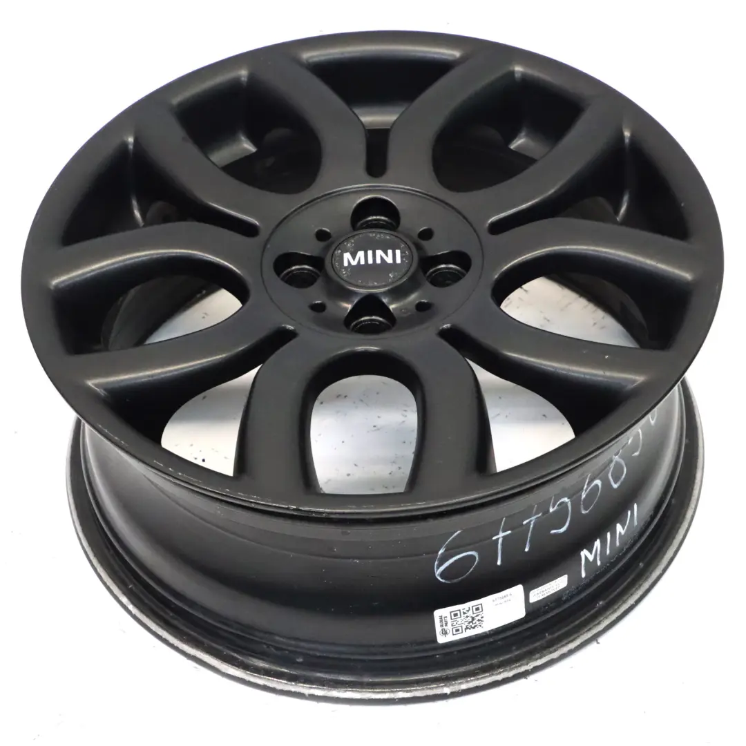 Mini Cooper R50 R55 R56 Black Wheel Alloy Rim 17" 7J ET:48 Flame Spoke 97