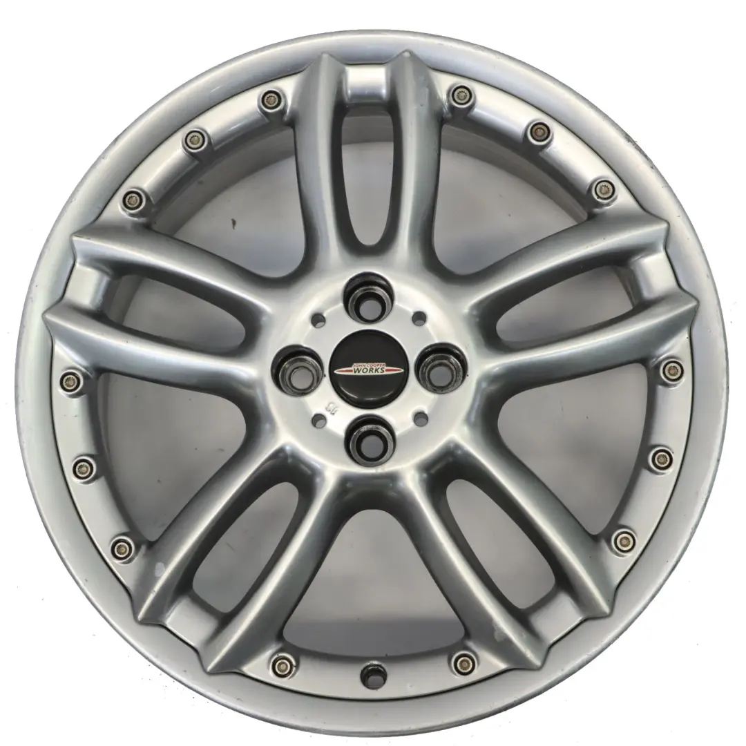 Mini R56 Grey Light Alloy Wheel Rim 18" 7J ET:52 Double Spoke 6777357