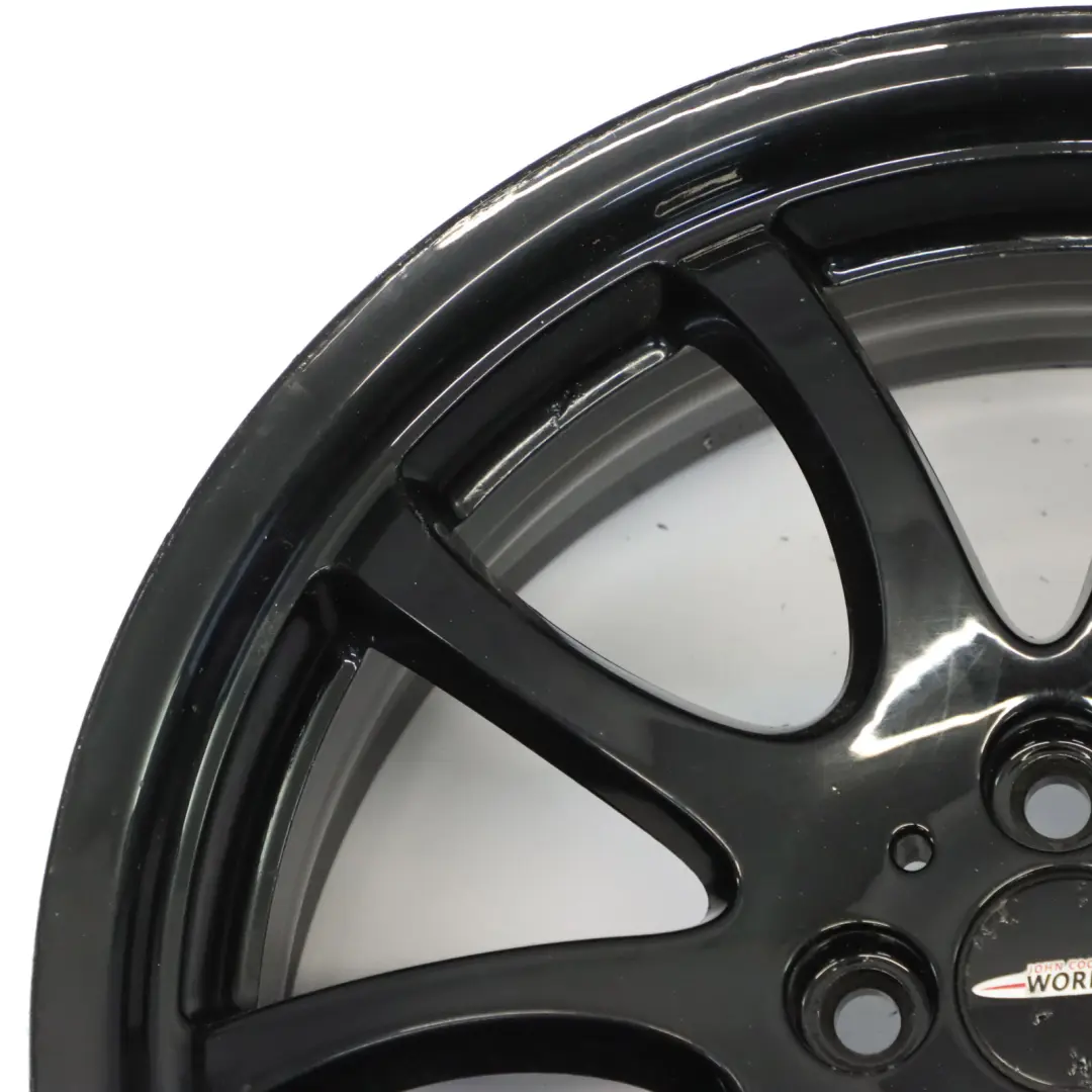 Mini R50 R56 John Cooper Works JCW Black Wheel Alloy Rim 18" Double Spoke