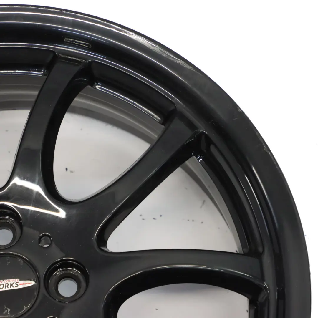 Mini R50 R56 John Cooper Works JCW Black Wheel Alloy Rim 18" Double Spoke