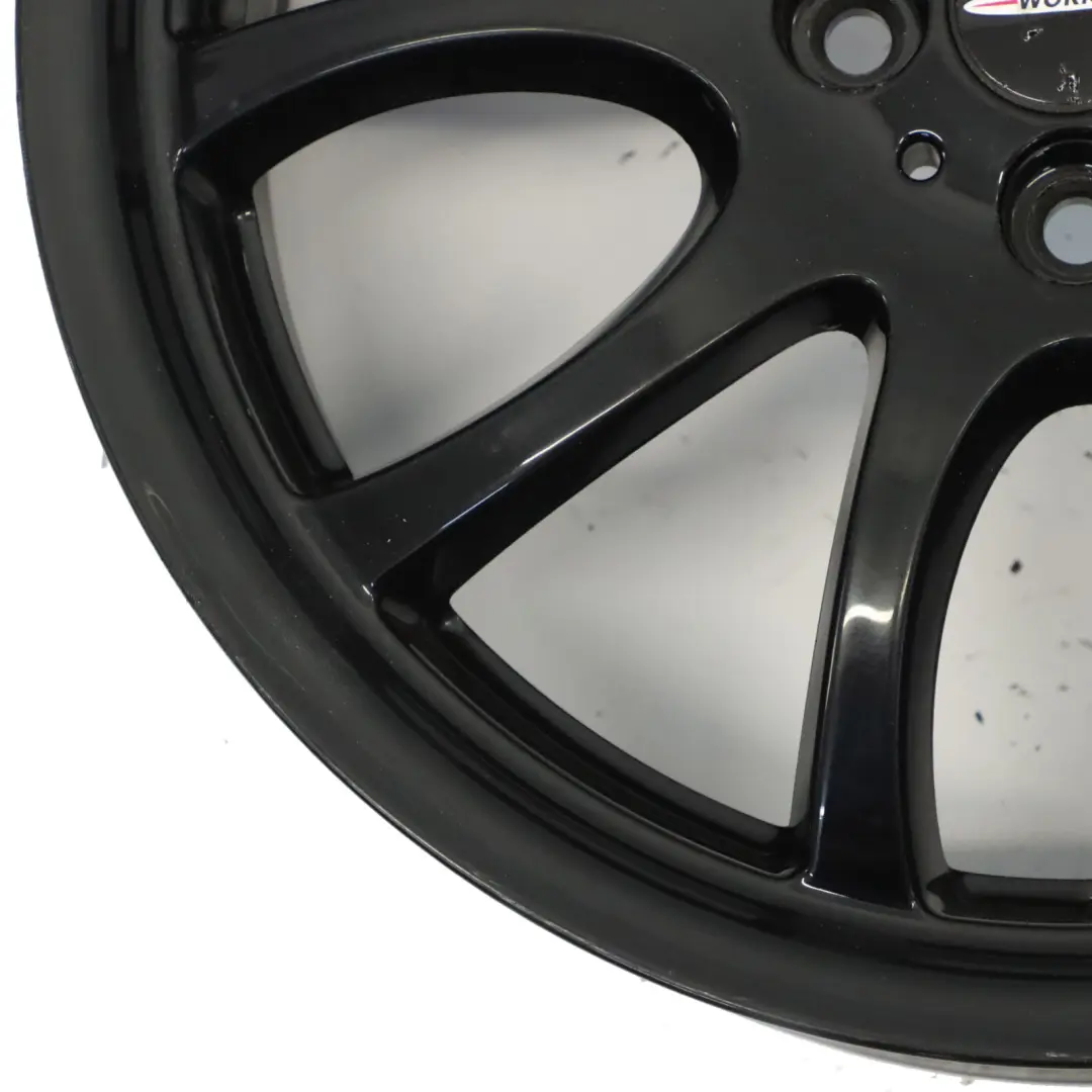 Mini R50 R56 John Cooper Works JCW Black Wheel Alloy Rim 18" Double Spoke