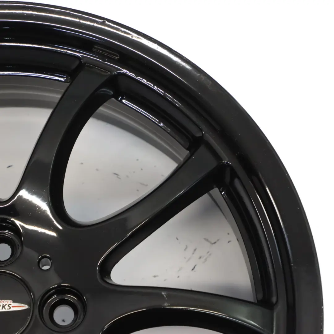 Mini R50 R56 John Cooper Works JCW Black Wheel Alloy Rim 18" Double Spoke