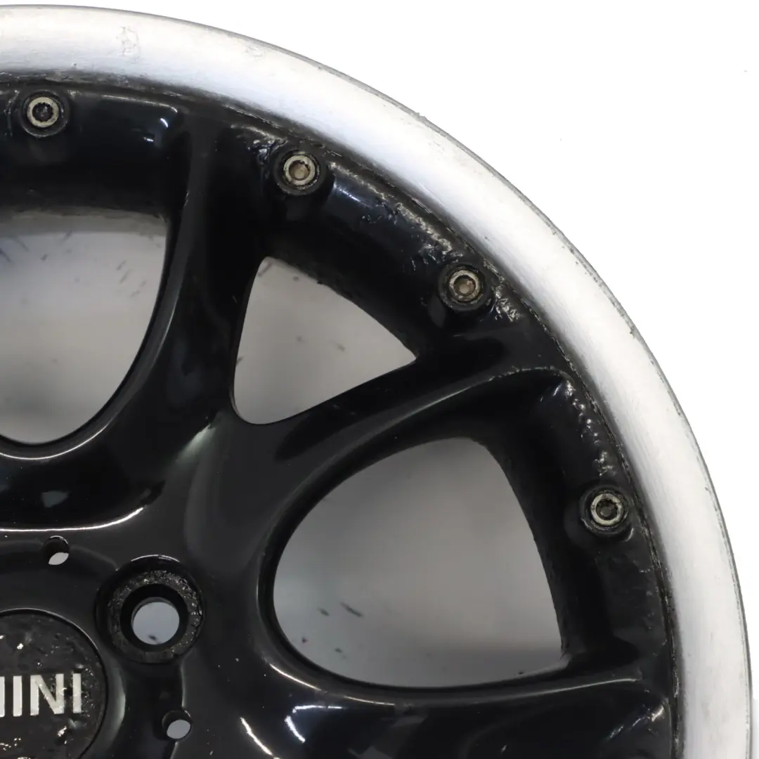 Mini Cooper R50 R56 Czarna Felga Aluminiowa 17" ET:48 7J Web Cross Spoke 98