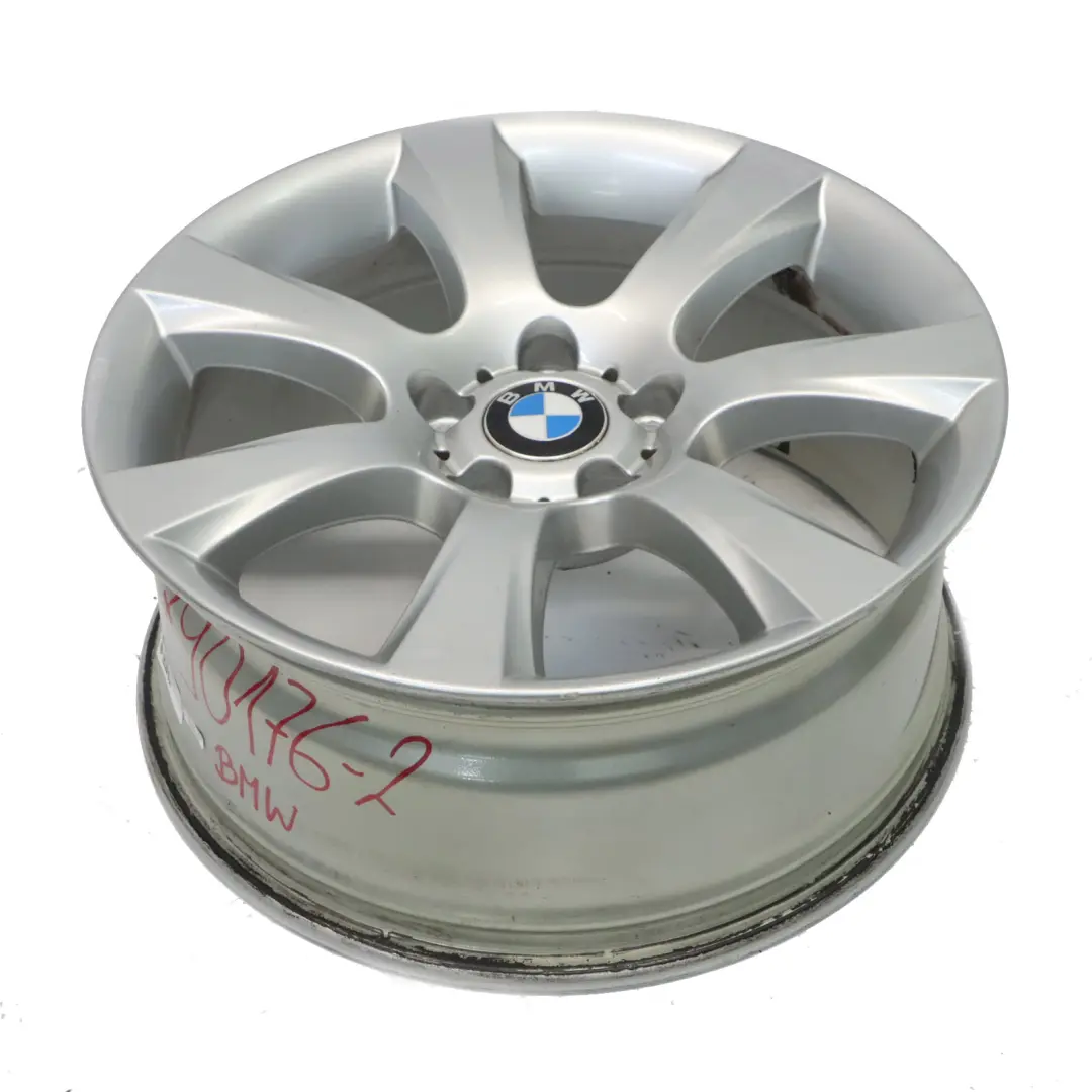 BMW F10 F11 F12 Silberne Leicht Metall Felge Stern Speiche 8J 18" ET:30 6790176