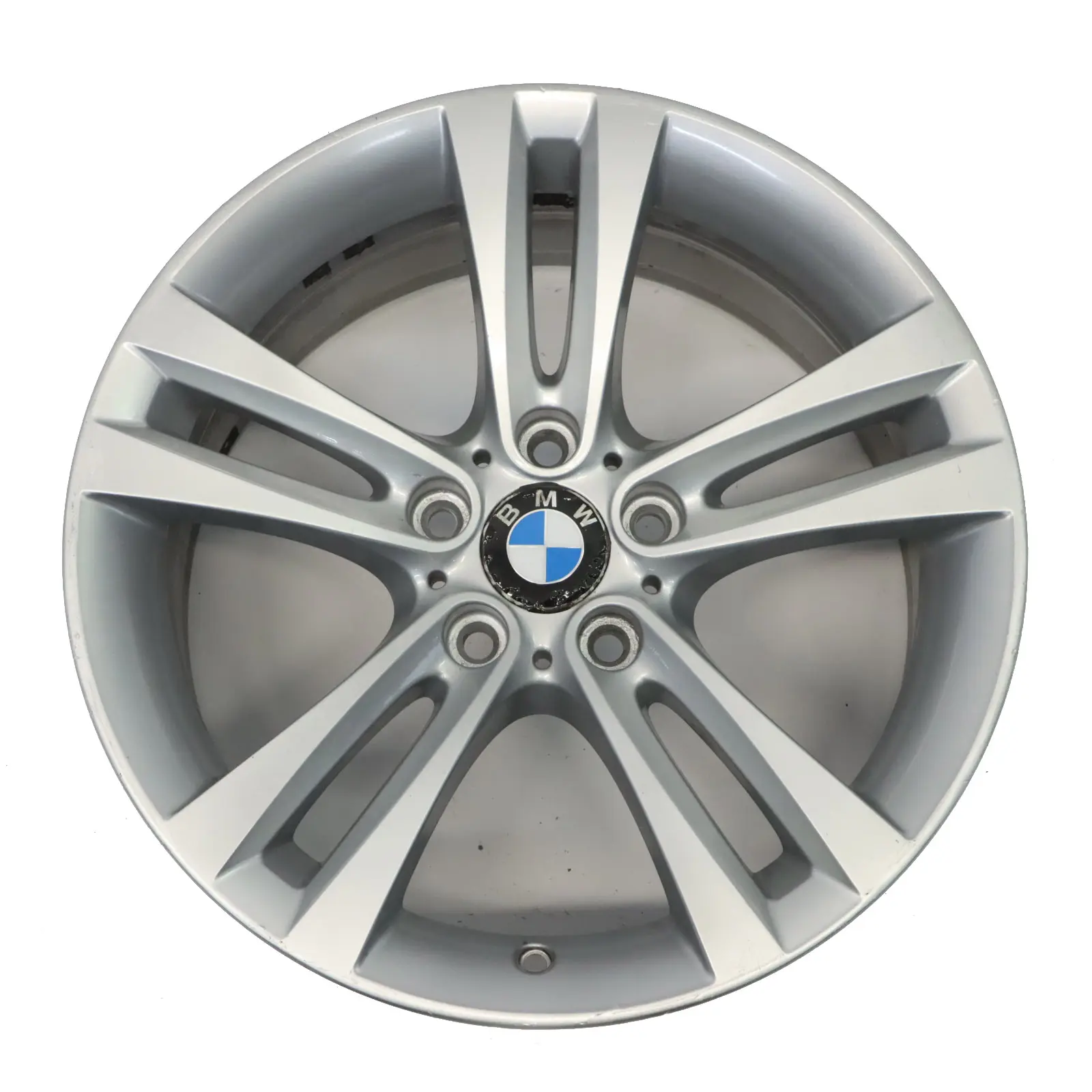 BMW F30 F31 F32 F33 Silver Wheel Alloy Rim 18" Double Spoke 397 ET:34 8J 6796247