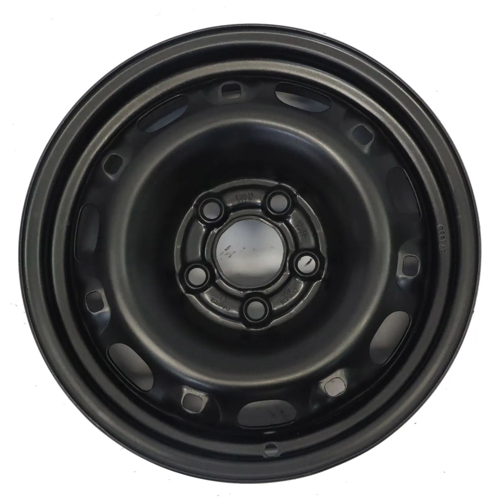 VW Volkswagen Polo Fox Black Steel Wheel Rim 14" 8J ET:43 6Q0601027P