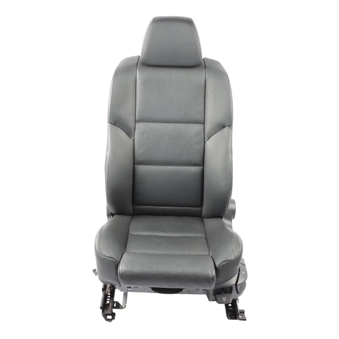 BMW E60 E61 M Sport Front Left N/S Seat Heated Black Leather Dakota