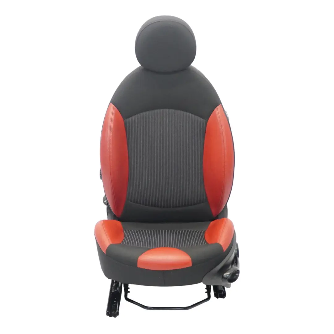 Asiento Delantero Mini R55 R56 LCI Izquierdo Tela Deportiva Cuero Rojo