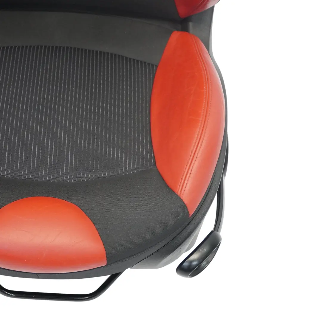 Asiento Delantero Mini R55 R56 LCI Izquierdo Tela Deportiva Cuero Rojo