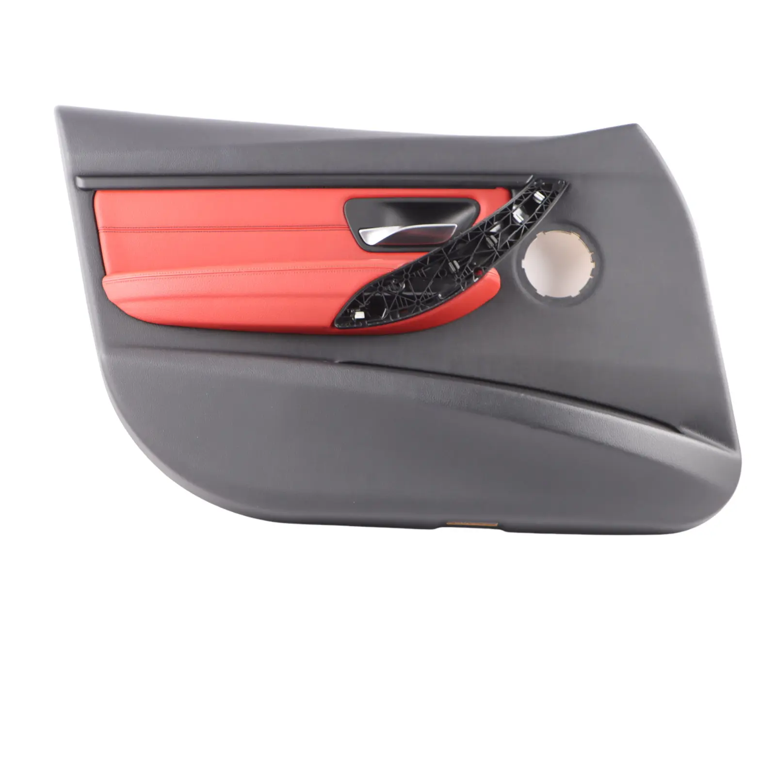 BMW F30 F31 LCI Front Left N/S Door Card Lining Panel Leather Red Black