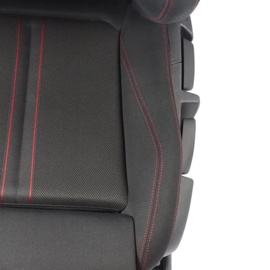 BMW F21 LCI Front Seat M Sport Left N/S Fabric Cloth Anthrazit Red