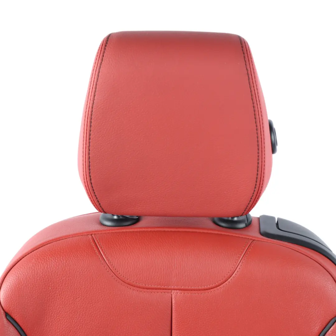 BMW F32 Front Seat Left N/S Sport Heated Leather Dakota Korall Rot Accent Black