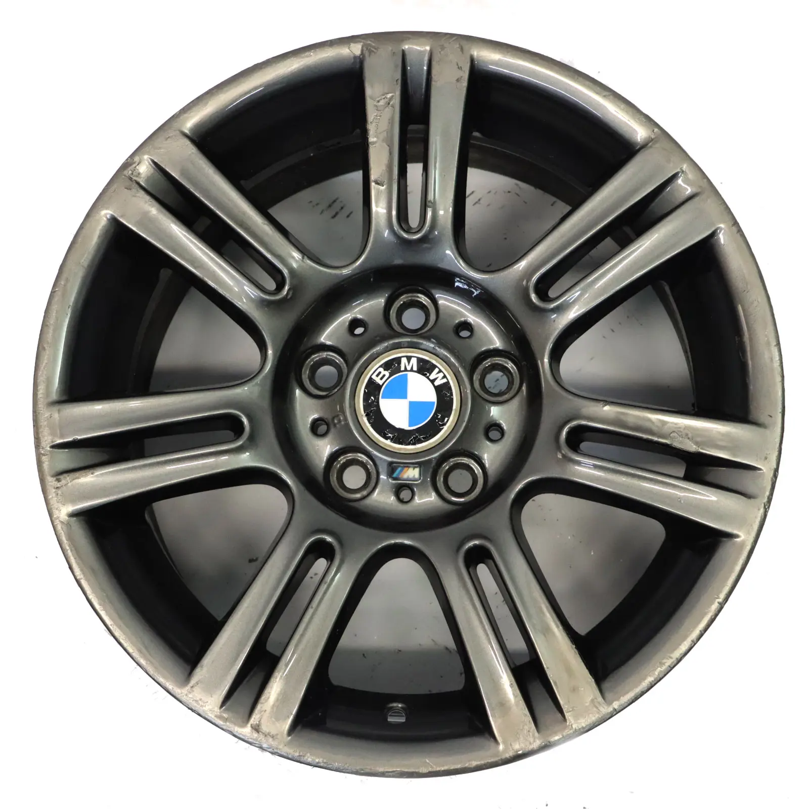 BMW E90 E91 E92 Hinter Rad Grau Felge M Doppelspeiche 194 17" 8,5J ET:37