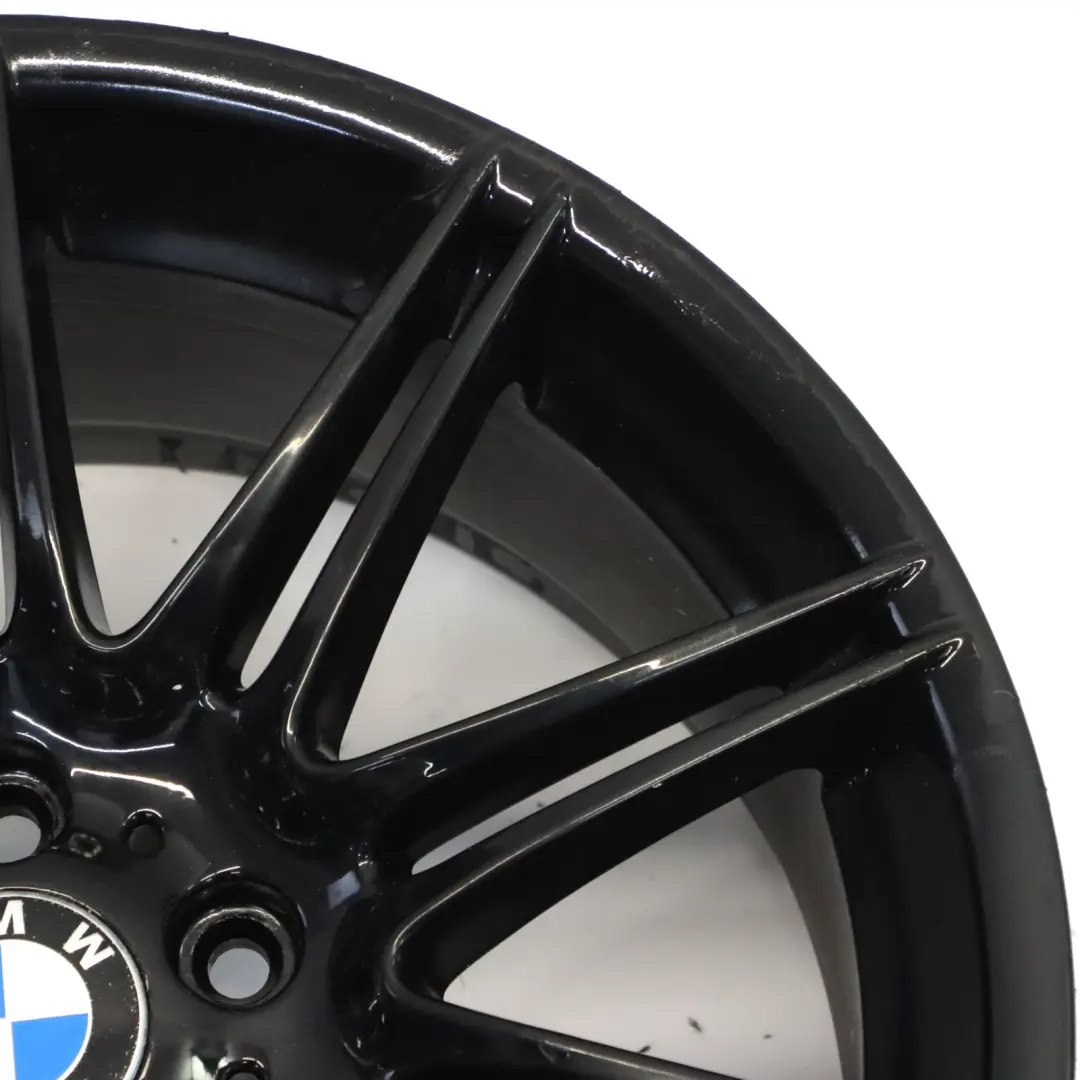 BMW E90 E91 Schwarz Hinten Alu Felge Alufelge 19" M Double Spoke 225 9J ET:39