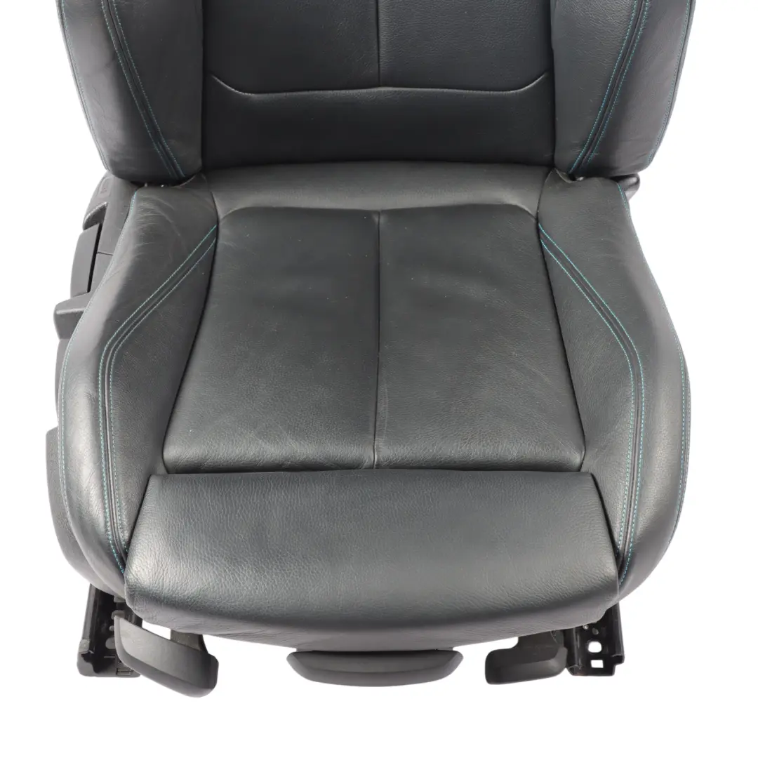 BMW F87 M2 Front Seat Sport Right O/S Heated Leather Dakota Black Contrast Blue
