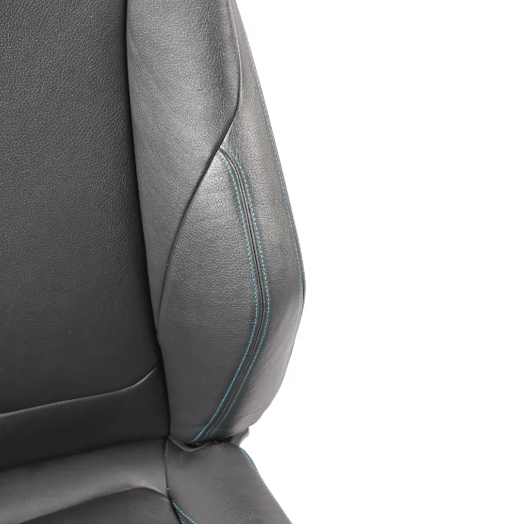 BMW F87 M2 Front Seat Sport Right O/S Heated Leather Dakota Black Contrast Blue