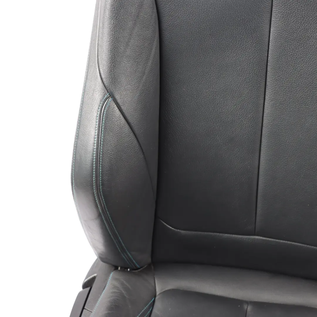 BMW F87 M2 Front Seat Sport Right O/S Heated Leather Dakota Black Contrast Blue