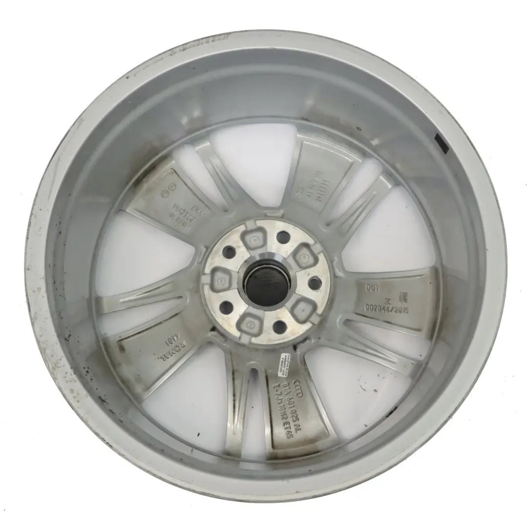 Audi Q2 GA Silver Alloy Wheel Rim 18" ET:45 7J 81A601025AL