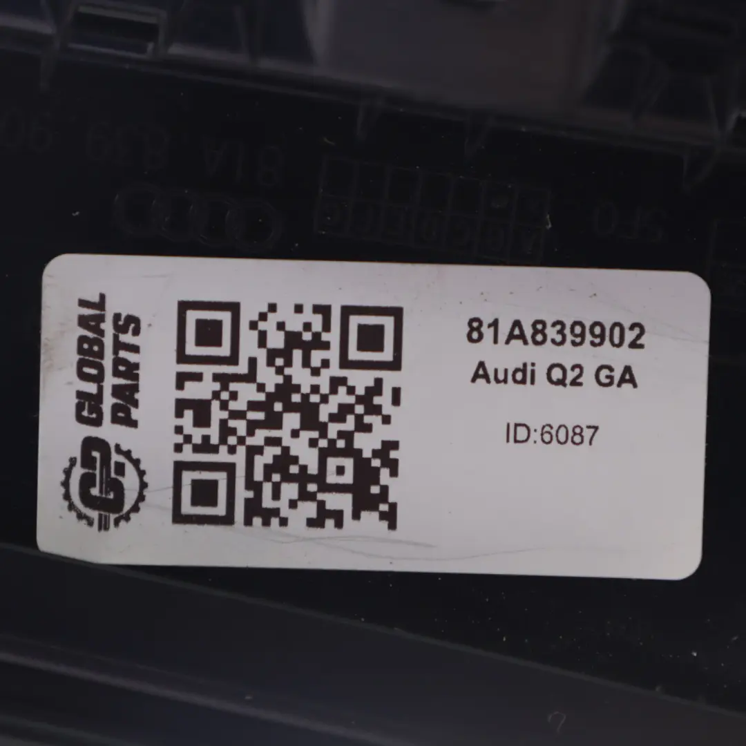 Audi Q2 GA B-Säule Außenverkleidung Blende Links Schwarz 81A839902