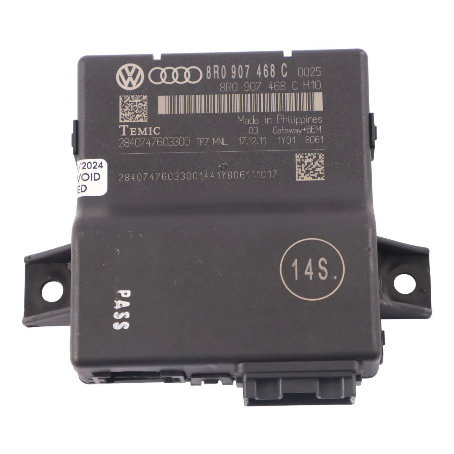 Audi A5 8T 2.0 TDI Gateway Control Module Unit ECU 8R0907468C