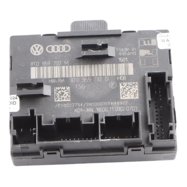 Audi A5 8T Front Door Control Module Unit Left N/S 8T0959792D