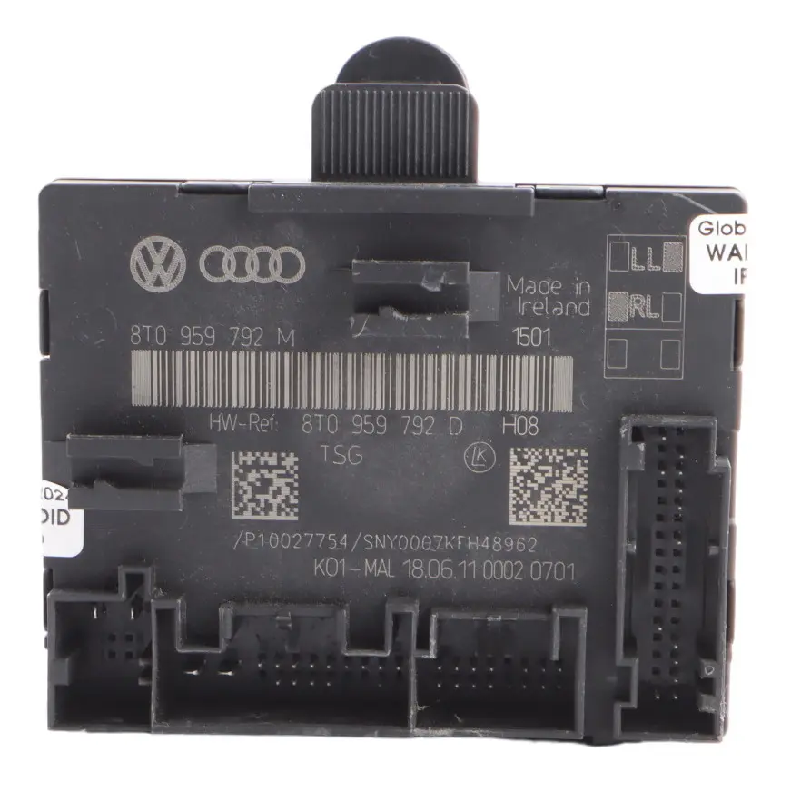 Audi A5 8T Front Door Control Module Unit Left N/S 8T0959792D