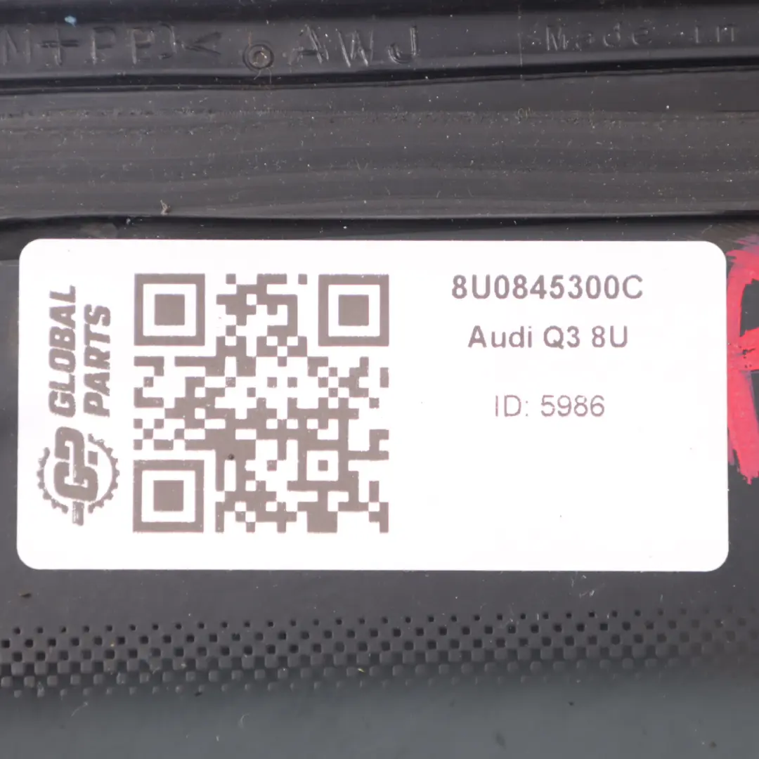 Audi Q3 8U Szyba Karoseryjna Tylna Prawy Tył Przyciemniana AS3 8U0845300C