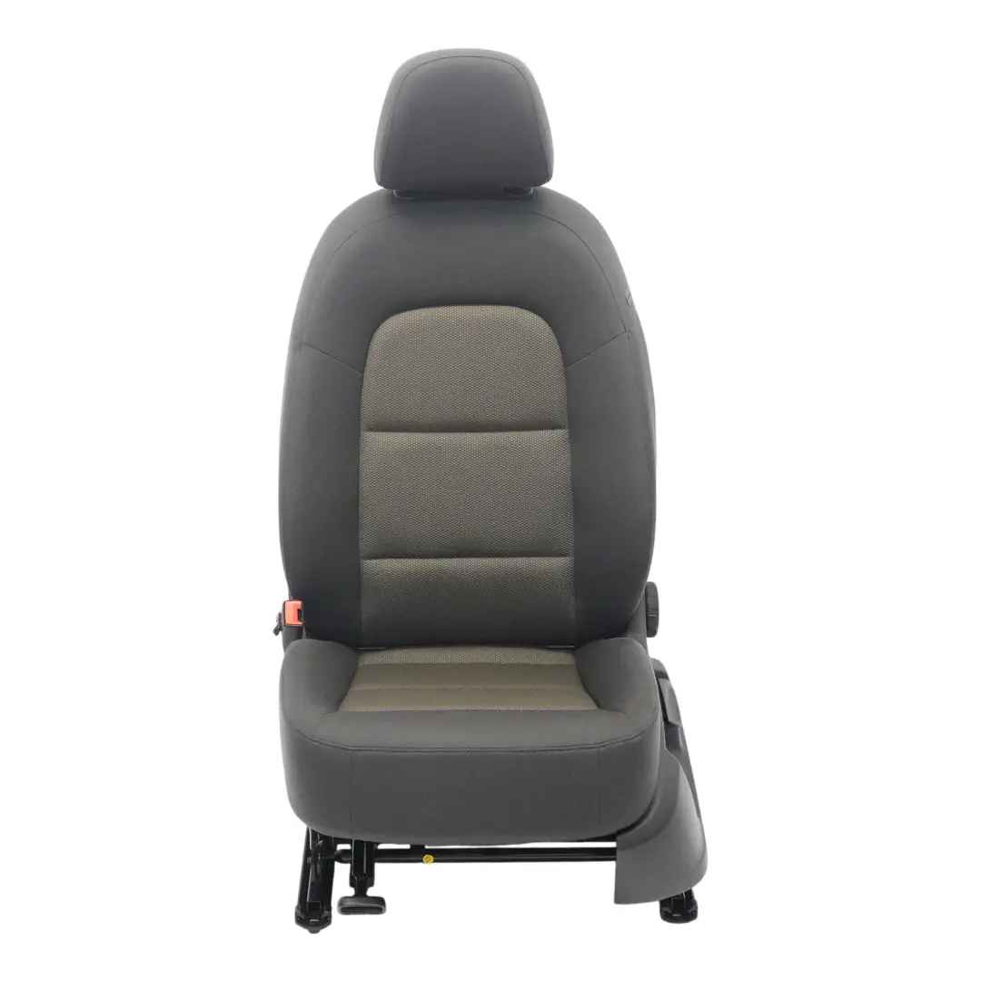 Audi Q3 8U Asiento Delantero Izquierdo Interior Tela Soul Negro Marrón