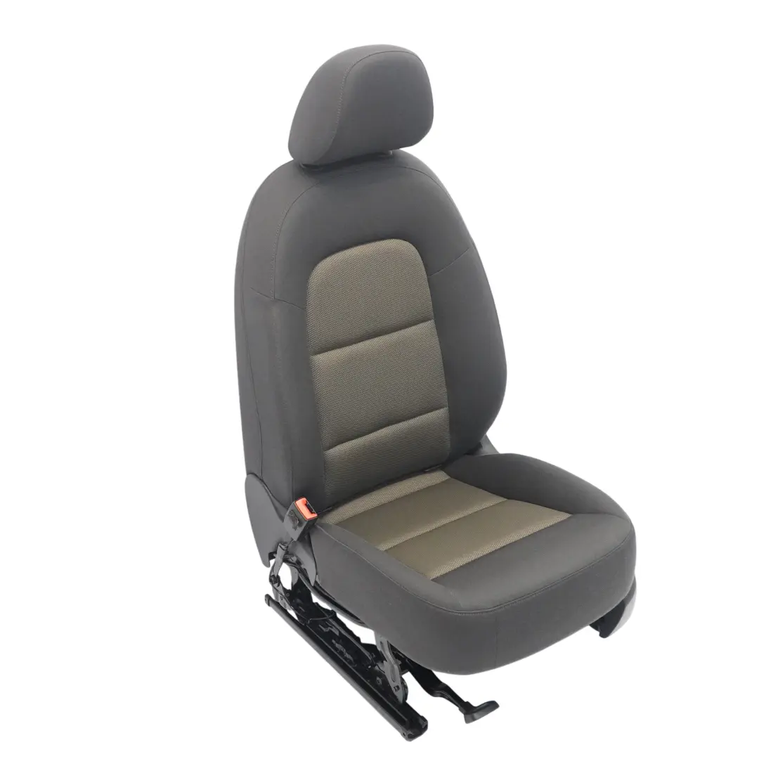 Audi Q3 8U Asiento Delantero Izquierdo Interior Tela Soul Negro Marrón