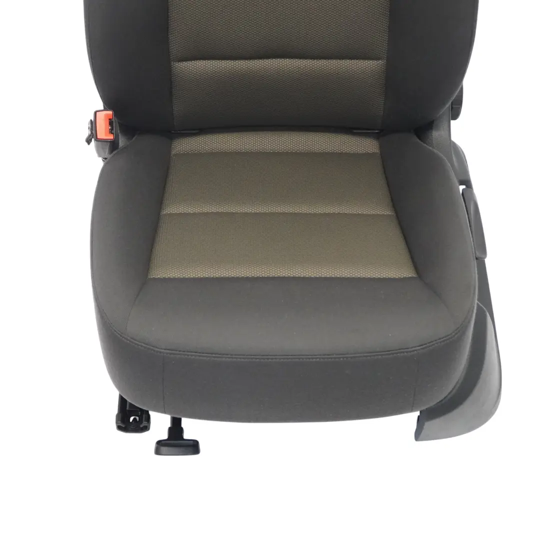 Audi Q3 8U Asiento Delantero Izquierdo Interior Tela Soul Negro Marrón