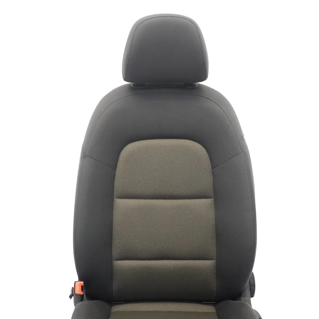 Audi Q3 8U Asiento Delantero Izquierdo Interior Tela Soul Negro Marrón