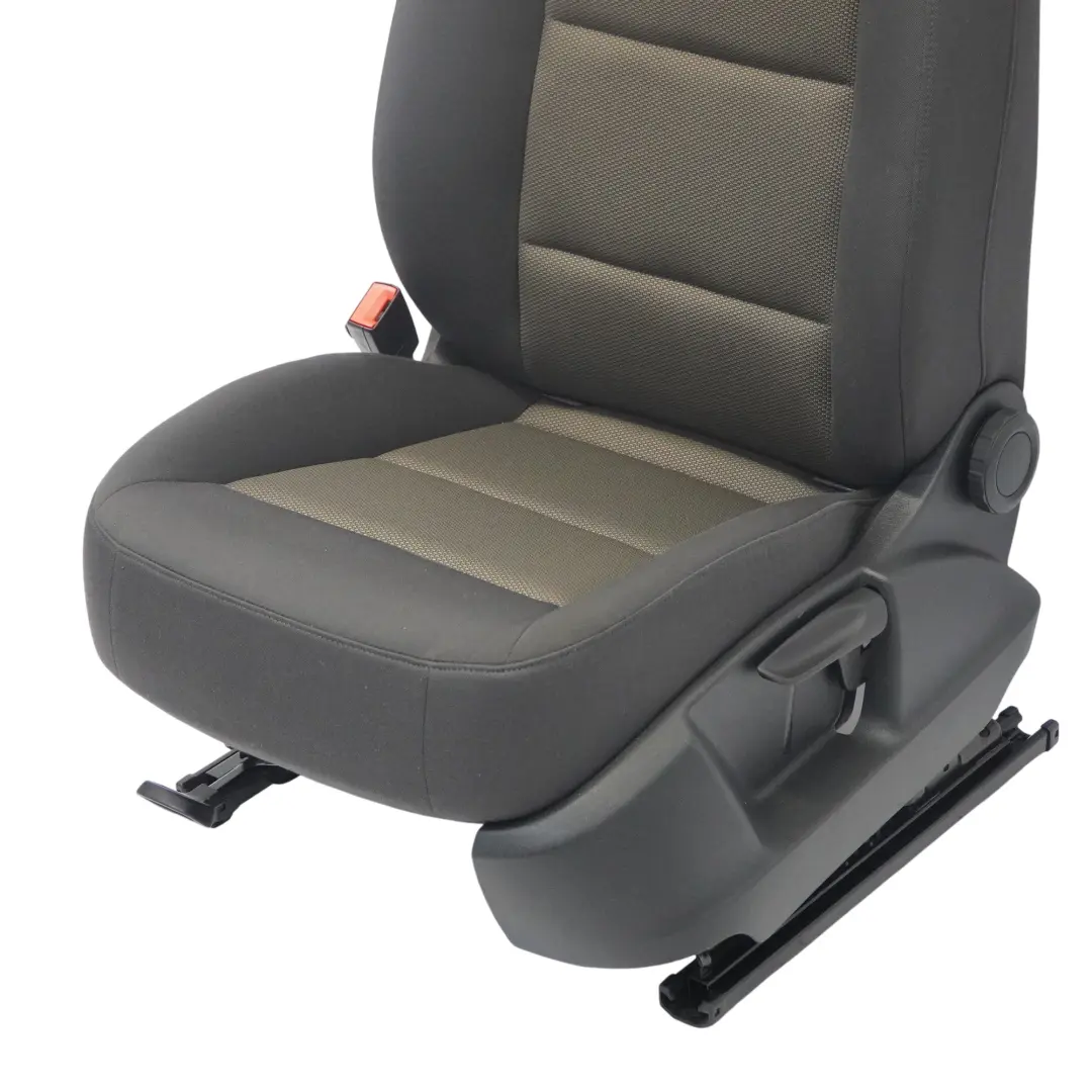 Audi Q3 8U Asiento Delantero Izquierdo Interior Tela Soul Negro Marrón