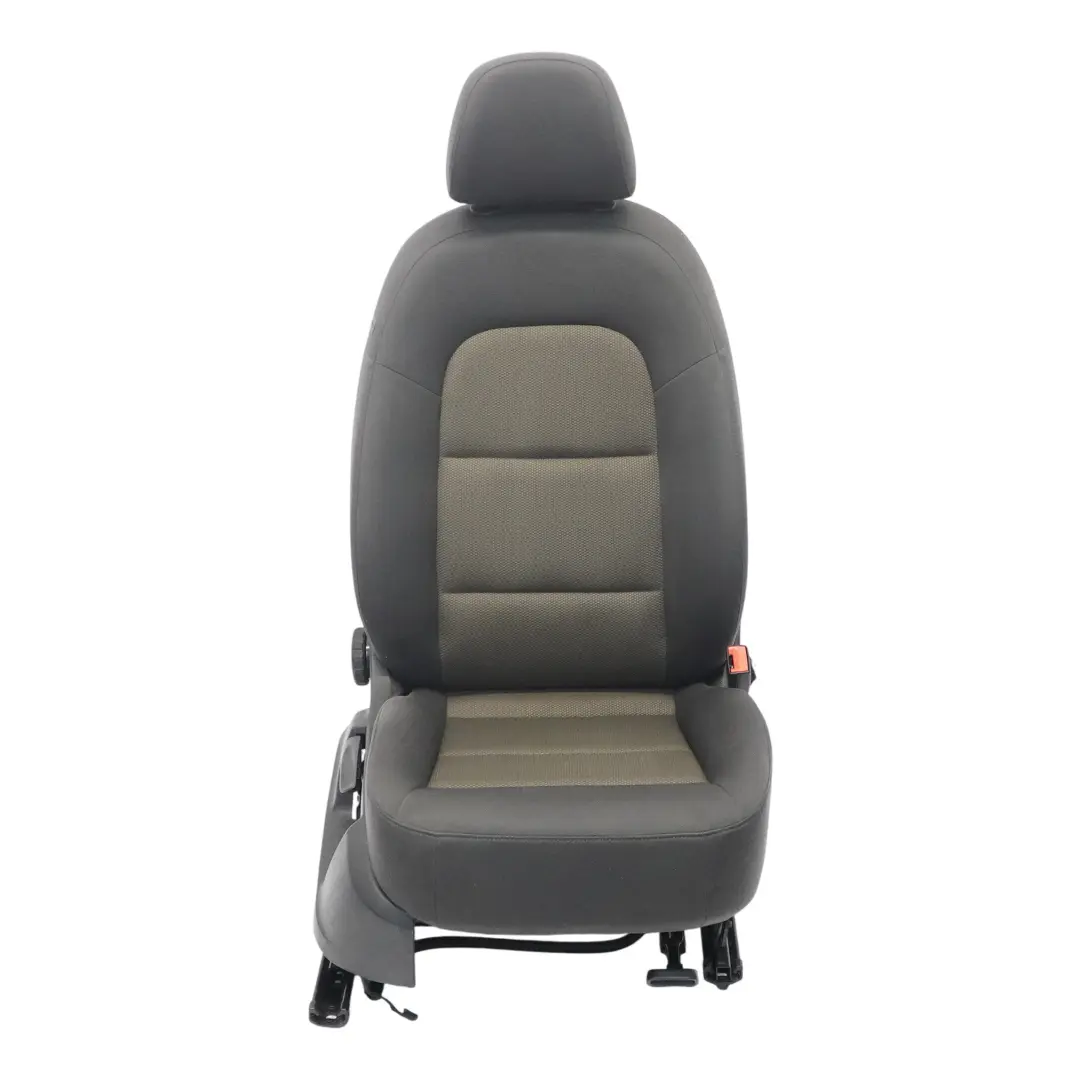 Audi Q3 8U Asiento Delantero Derecho Interior Tela Soul Negro Marrón